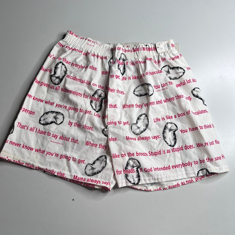 Vintage 1994 Forrest Gump Boxers Too Cool Movie Promo Quotes Mens Large NWT